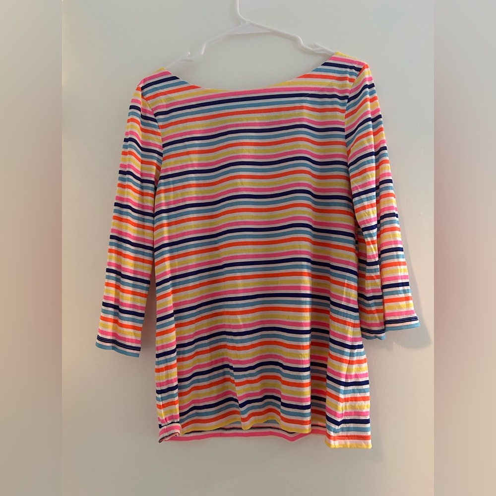 3/4 sleeve striped Lily Pulitzer shirt